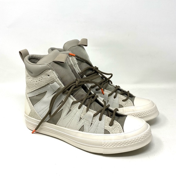 Converse 172350C Chuck 70 High Top Suede Crockery Beige Women’s Sneakers - Picture 2 of 9